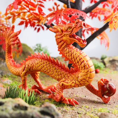 Picture of Simulation animal magic myth golden dragon god animal model