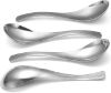 Picture of HIWARE Thick Heavy-weight Soup Spoons, High Grade Stainless Steel Soup Spoons, Table Spoons, Set of 6