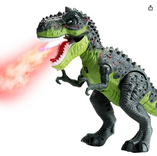 Picture of Electric Walking Dinosaur Toys for Kids - Small Tyrannosaurus Toy with Simulated Flame and Realistic Sounds, Best Gift for 3-5 4-6 5-7 Year Old Boys & Girls