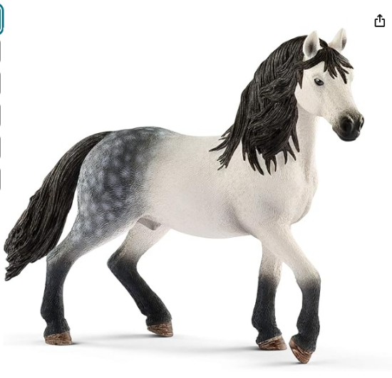 Picture of Schleich Horse Club, Collectible Horse Toys for Girls and Boys, Andalusian Stallion Horse Toy