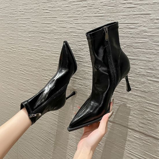 Picture of Temperament pointed elastic slim boots