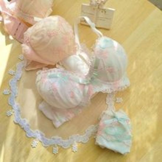 Picture of No steel ring girl gathering comfortable bra set