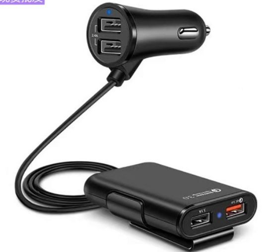 Picture of Front and rear QC3.0 car charger 8A fast charging