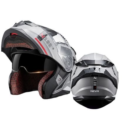 Picture of Motorcycle facelift helmet with dual lenses for men and women in summer