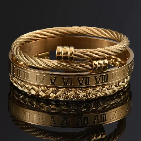 Picture of European and American men's jewelry bracelets