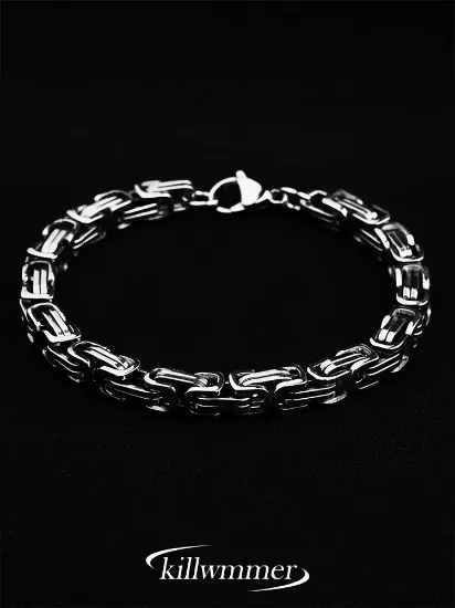 Picture of Bracelet men's trendy brand high-end imperial men's bracelet men's hand jewelry titanium steel does not fade