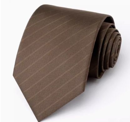 Picture of Tie shirt formal wear business high-end casual hand-made fashionable Korean version of the brown tie groom wedding