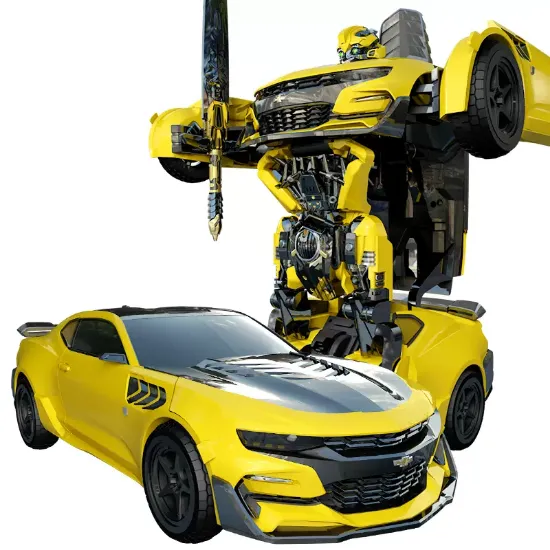 Picture of Kids Shapeshifting Little Car Toy Baby Truck Mecha Robot Warrior Puzzle Boy Super League Model